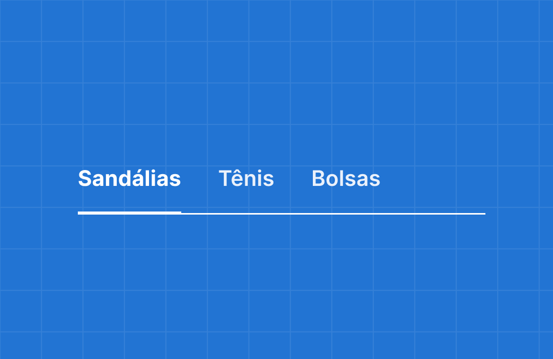 Exemplo de um componente de tab